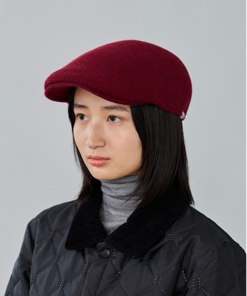 OVERRIDE（オーバーライド）の「OVERRIDE  WASHABLE WOOL KNIT HUNTING / オーバーライド（ハンチング/ベレー帽・メンズ・ブラック/ダークグレー/グリーン/ブルー/ワイン・58cm/60cm/62cm）」の5枚目の写真