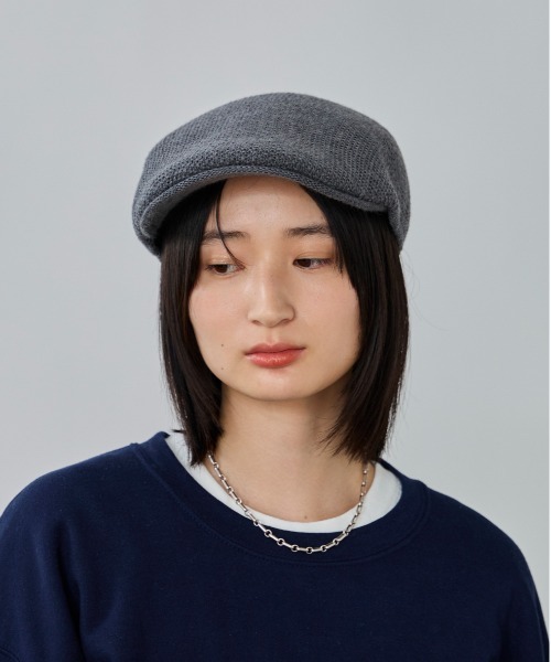 OVERRIDE（オーバーライド）の「OVERRIDE  WASHABLE WOOL KNIT HUNTING / オーバーライド（ハンチング/ベレー帽・メンズ・ブラック/ダークグレー/グリーン/ブルー/ワイン・58cm/60cm/62cm）」の19枚目の写真