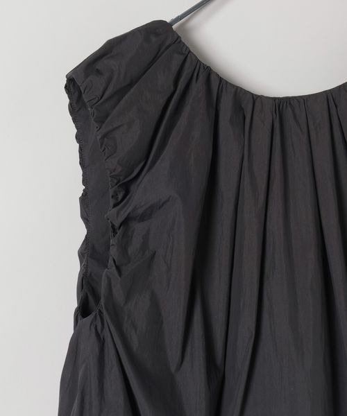 JEANASIS(ジーナシス)の「2WAYギャザーバルーンNS/577306(シャツ/ブラウス・レディース・ブラック/ホワイト/グレー・FREE)」の7枚目の写真