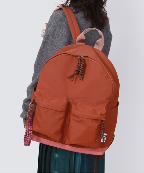 CONTROL FREAK / CTFK（コントロールフリーク）の「CONTROL FREAK(コントロールフリーク)ナイロンコードリュック（バックパック/リュック・レディース・レオパード/ブラック/ブラウン・FREE）」の2枚目の写真