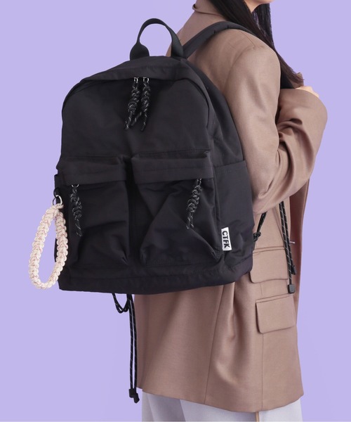 CONTROL FREAK / CTFK（コントロールフリーク）の「CONTROL FREAK(コントロールフリーク)ナイロンコードリュック（バックパック/リュック・レディース・レオパード/ブラック/ブラウン・FREE）」の6枚目の写真