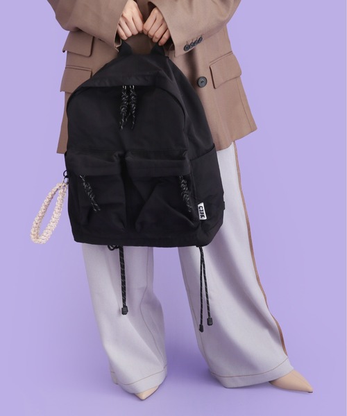 CONTROL FREAK / CTFK（コントロールフリーク）の「CONTROL FREAK(コントロールフリーク)ナイロンコードリュック（バックパック/リュック・レディース・レオパード/ブラック/ブラウン・FREE）」の9枚目の写真