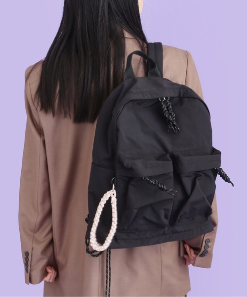 CONTROL FREAK / CTFK（コントロールフリーク）の「CONTROL FREAK(コントロールフリーク)ナイロンコードリュック（バックパック/リュック・レディース・レオパード/ブラック/ブラウン・FREE）」の7枚目の写真