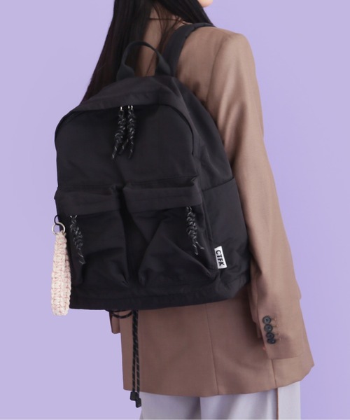 CONTROL FREAK / CTFK（コントロールフリーク）の「CONTROL FREAK(コントロールフリーク)ナイロンコードリュック（バックパック/リュック・レディース・レオパード/ブラック/ブラウン・FREE）」の8枚目の写真