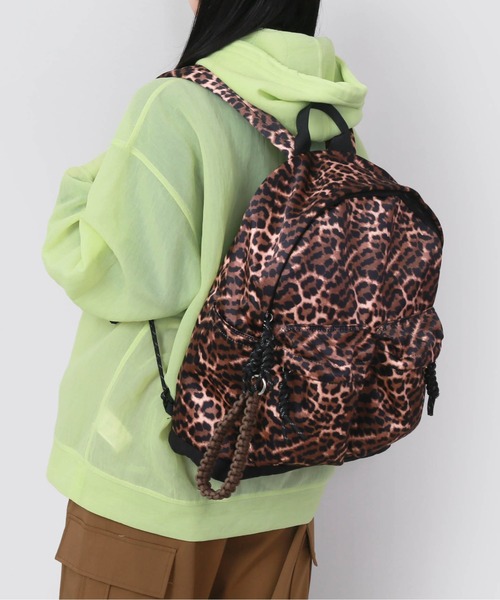 CONTROL FREAK / CTFK（コントロールフリーク）の「CONTROL FREAK(コントロールフリーク)ナイロンコードリュック（バックパック/リュック・レディース・レオパード/ブラック/ブラウン・FREE）」の12枚目の写真