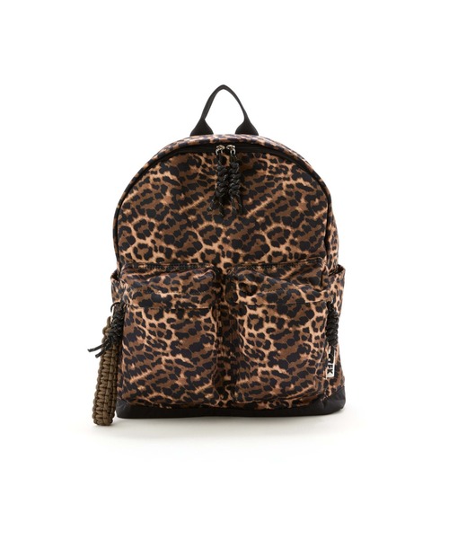 CONTROL FREAK / CTFK（コントロールフリーク）の「CONTROL FREAK(コントロールフリーク)ナイロンコードリュック（バックパック/リュック・レディース・レオパード/ブラック/ブラウン・FREE）」の22枚目の写真