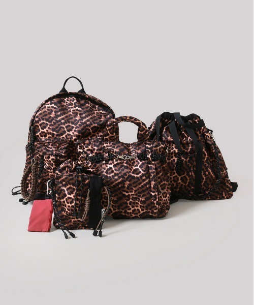 CONTROL FREAK / CTFK（コントロールフリーク）の「CONTROL FREAK(コントロールフリーク)ナイロンコードリュック（バックパック/リュック・レディース・レオパード/ブラック/ブラウン・FREE）」の15枚目の写真