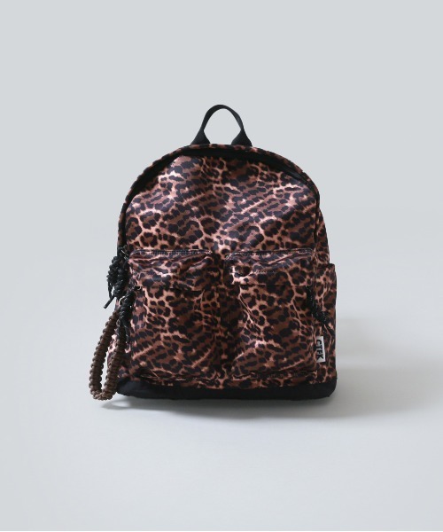 CONTROL FREAK / CTFK（コントロールフリーク）の「CONTROL FREAK(コントロールフリーク)ナイロンコードリュック（バックパック/リュック・レディース・レオパード/ブラック/ブラウン・FREE）」の10枚目の写真