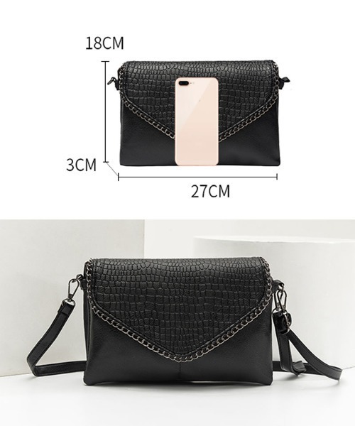 shoppinggo(ショッピングゴー)の「ショルダーバッグ 斜めがけバッグ ハンドバッグ 多機能鞄(ショルダーバッグ・レディース・ブラック・FREE)」の12枚目の写真