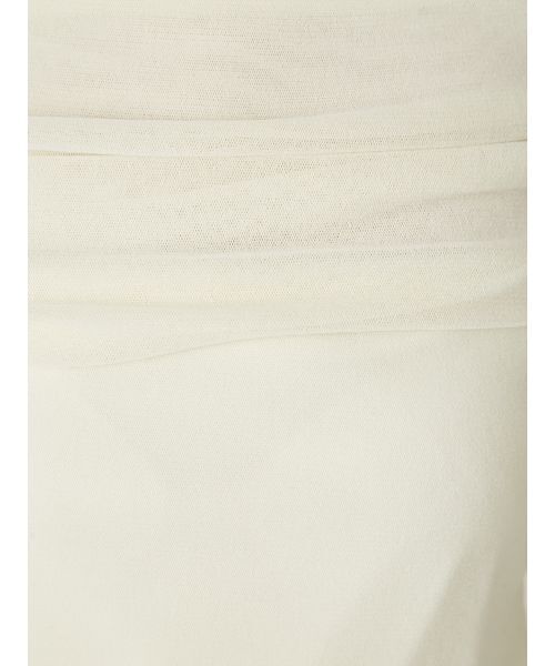 FRAY I.D（フレイアイディー）の「オフショルフロッキーチュールトップス（Tシャツ/カットソー・レディース・アイボリー/ブラック/グレー・F）」の22枚目の写真