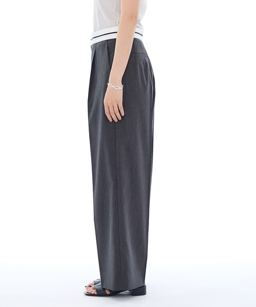 INDIVI（インディヴィ）の「【ウール調素材】ベルトデザインワイドパンツ（その他パンツ・レディース・チャコールグレー/ライトグレー・40/38/36/15 /13/05/19）」の13枚目の写真