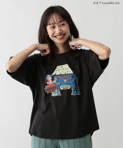 FOUND GOOD（ファウンドグッド）の「スターウォーズTシャツ/5S（Tシャツ/カットソー・レディース・ホワイト系5/ブラック/ピンク系2/グレー系5・L/M）」の2枚目の写真