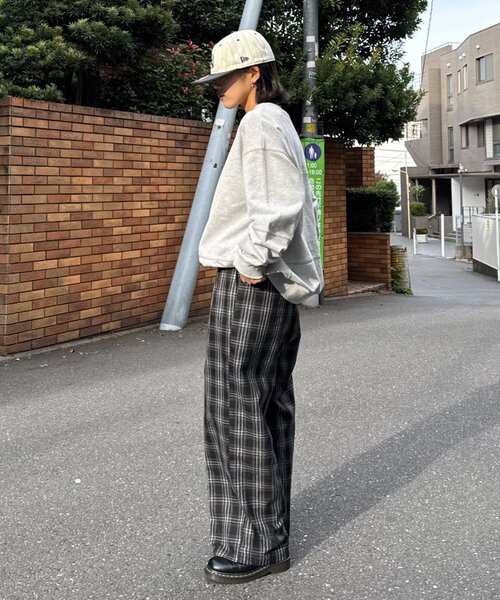 CIAOPANIC TYPY（チャオパニックティピー）の「【ロングシーズン着回し】【ユニセックス】ヴィンテージ切り替えスウェット（スウェット・メンズ・ライトグレー/ブラウン/ブラック/ミント・MEDIUM/LARGE）」の18枚目の写真