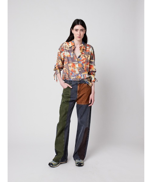 BOBO CHOSES(ボボショーズ)の「Color block denim pants(デニムパンツ・レディース・マルチ・L/M/S/XL/XS)」の8枚目の写真