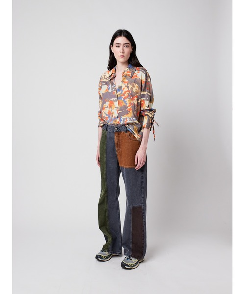 BOBO CHOSES(ボボショーズ)の「Color block denim pants(デニムパンツ・レディース・マルチ・L/M/S/XL/XS)」の10枚目の写真