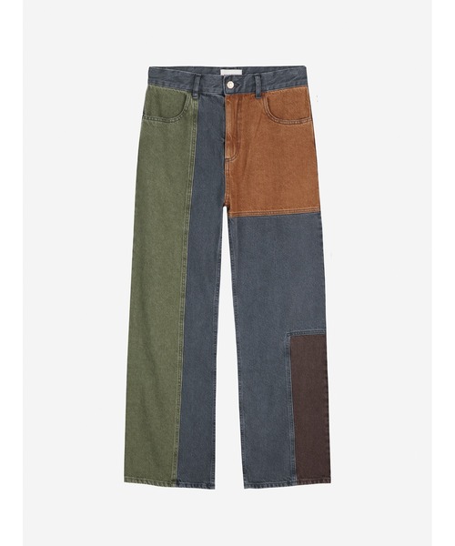 BOBO CHOSES(ボボショーズ)の「Color block denim pants(デニムパンツ・レディース・マルチ・L/M/S/XL/XS)」の2枚目の写真