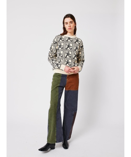 BOBO CHOSES(ボボショーズ)の「Color block denim pants(デニムパンツ・レディース・マルチ・L/M/S/XL/XS)」の15枚目の写真