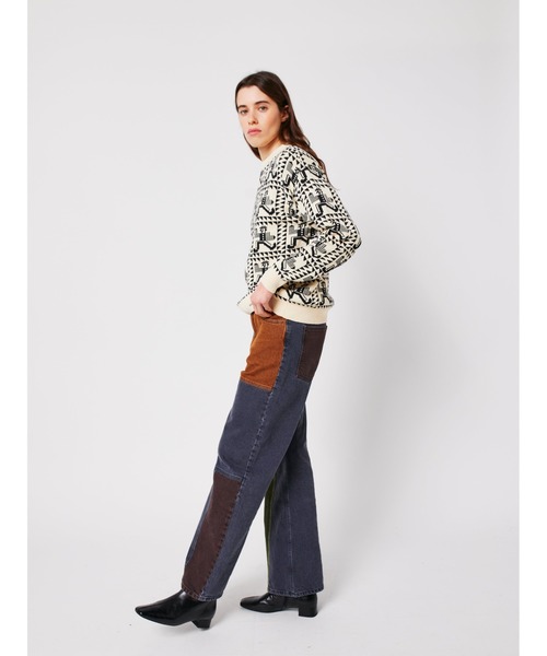 BOBO CHOSES(ボボショーズ)の「Color block denim pants(デニムパンツ・レディース・マルチ・L/M/S/XL/XS)」の16枚目の写真