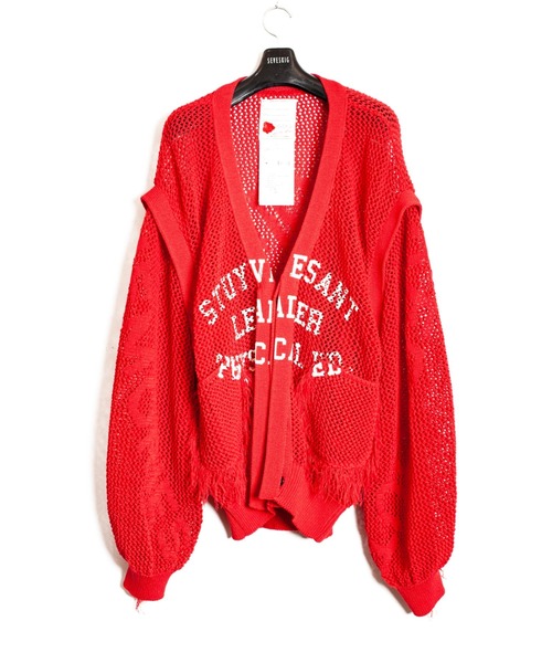 SEVESKIG（セヴシグ）の「SEVESKIG/セブシグ/CARDIGAN＿KN-SV-NRS-1001（カーディガン/ボレロ・メンズ・ブラック/レッド・SMALL/MEDIUM/LARGE/X-LARGE）」の2枚目の写真