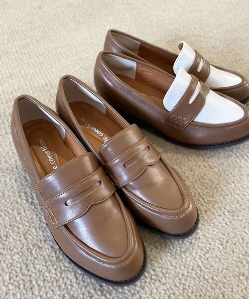 le.coeur blanc(ルクールブラン)の「《WEB限定アイテム》クッションソールコインローファー(ローファー・レディース・キャメル/ブラウン系その他3/ブラック・36/37/38/39)」の22枚目の写真