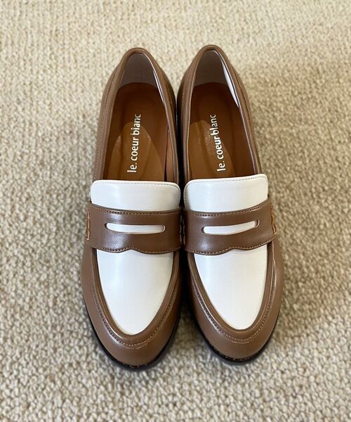 le.coeur blanc(ルクールブラン)の「《WEB限定アイテム》クッションソールコインローファー(ローファー・レディース・キャメル/ブラウン系その他3/ブラック・36/37/38/39)」の20枚目の写真