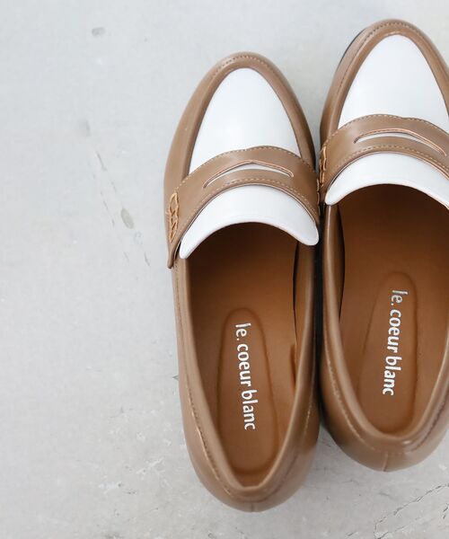 le.coeur blanc(ルクールブラン)の「《WEB限定アイテム》クッションソールコインローファー(ローファー・レディース・キャメル/ブラウン系その他3/ブラック・36/37/38/39)」の18枚目の写真