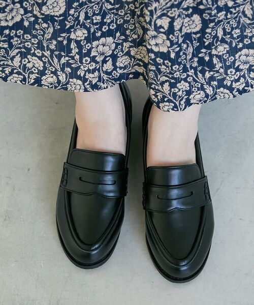 le.coeur blanc(ルクールブラン)の「《WEB限定アイテム》クッションソールコインローファー(ローファー・レディース・キャメル/ブラウン系その他3/ブラック・36/37/38/39)」の14枚目の写真