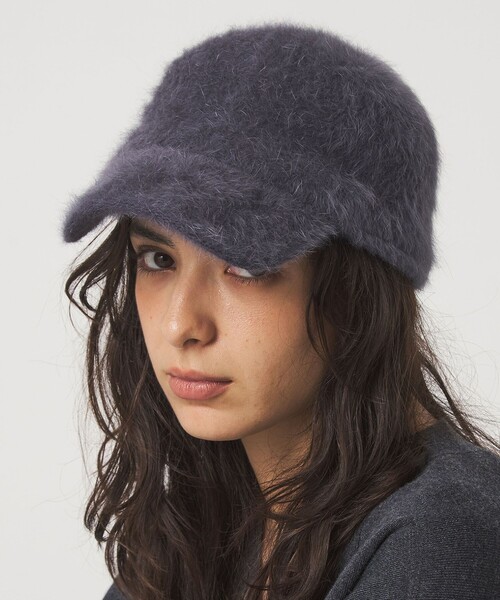 green label relaxing（グリーンレーベルリラクシング）の「ヘアリー キャップ / 帽子（キャップ・レディース・ブラック/ダークグレー/ベージュ・FREE）」の3枚目の写真