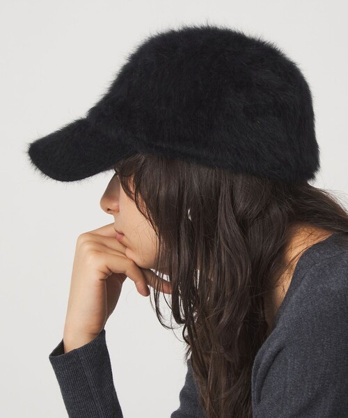green label relaxing（グリーンレーベルリラクシング）の「ヘアリー キャップ / 帽子（キャップ・レディース・ブラック/ダークグレー/ベージュ・FREE）」の7枚目の写真