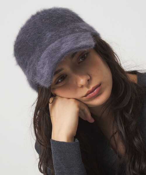 green label relaxing（グリーンレーベルリラクシング）の「ヘアリー キャップ / 帽子（キャップ・レディース・ブラック/ダークグレー/ベージュ・FREE）」の8枚目の写真