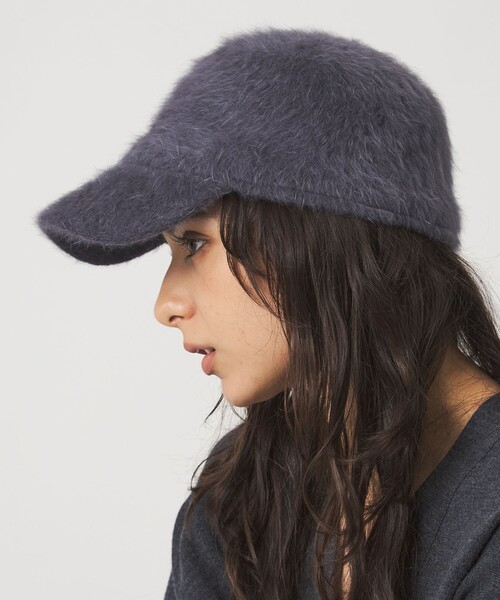 green label relaxing（グリーンレーベルリラクシング）の「ヘアリー キャップ / 帽子（キャップ・レディース・ブラック/ダークグレー/ベージュ・FREE）」の9枚目の写真