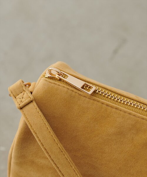 natural couture（ナチュラルクチュール）の「スエードミニバッグ（ショルダーバッグ・レディース・イエロー/その他1/ダークブラウン/レッド・FREE）」の20枚目の写真