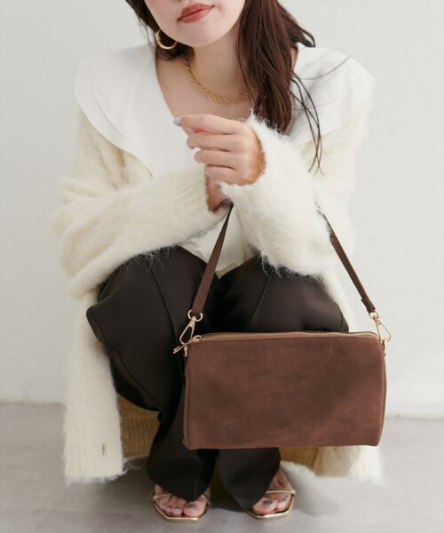 セール】スエードミニバッグ（ショルダーバッグ）｜natural couture