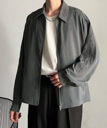 classicalelf（クラシカルエルフ）の「「魅せる服。」刺繍デザインエレガンスジップアップジャケット／Elegant Embroidered Zip-Up Jacket（ブルゾン）」