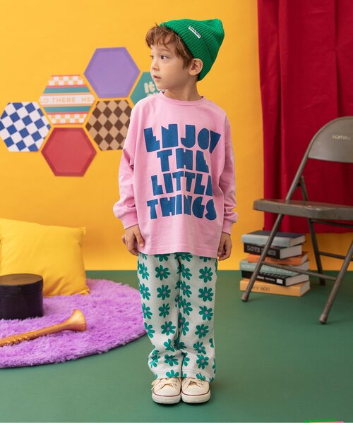 BREEZE（ブリーズ）の「Im Jelly！総柄ジャガードフレアパンツ（その他パンツ・キッズ・ブラウン/グリーン/アイボリー/ブルー・80/90/100/110/120/130/140）」の9枚目の写真