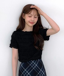 ラブリーシャーリングレースTシャツ