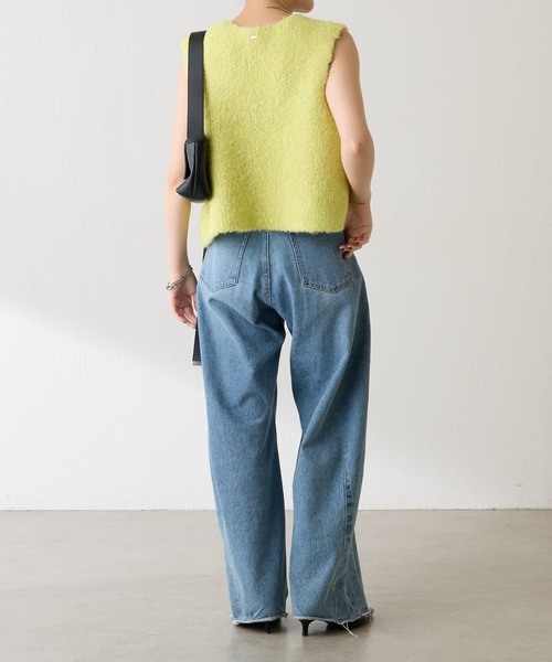 COLLAGE GALLARDAGALANTE（コラージュガリャルダガランテ）の「ブークレーメタルトグルベスト（ベスト・レディース・ベージュ/イエロー・FREE）」の9枚目の写真