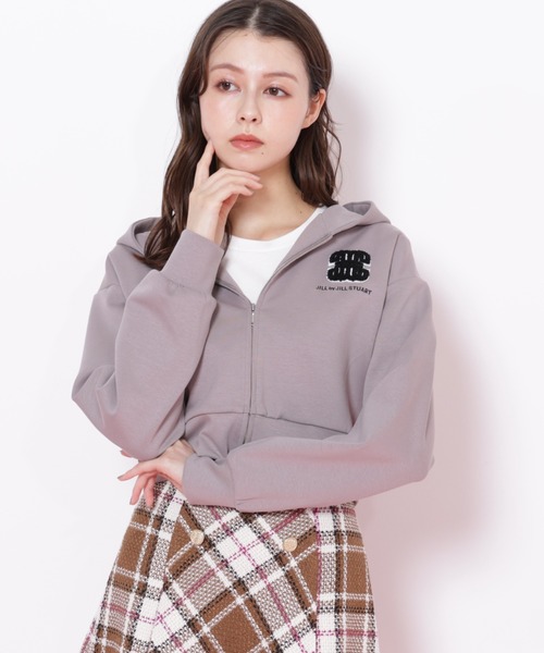 JILL by JILL STUART（ジルバイジルスチュアート）の「◇モコモコロゴパーカー（パーカー・レディース・ブラック/グレー/ホワイト・FREE）」の2枚目の写真