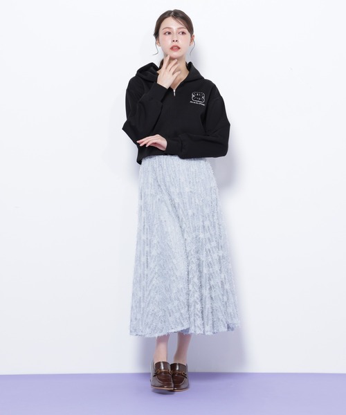 JILL by JILL STUART（ジルバイジルスチュアート）の「◇モコモコロゴパーカー（パーカー・レディース・ブラック/グレー/ホワイト・FREE）」の11枚目の写真