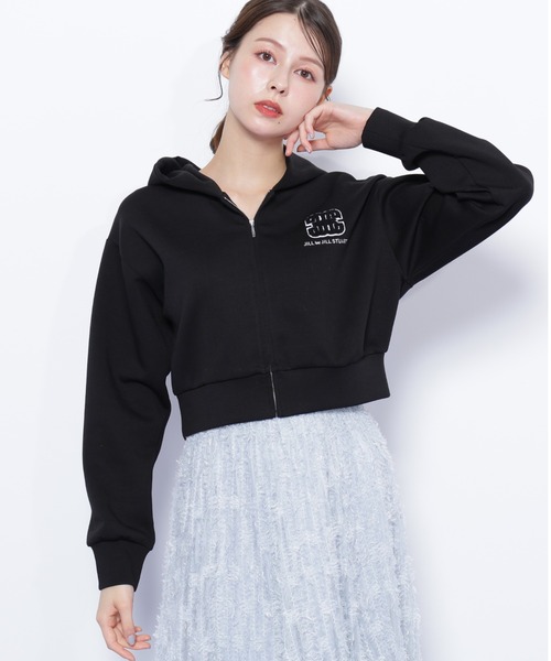 JILL by JILL STUART（ジルバイジルスチュアート）の「◇モコモコロゴパーカー（パーカー・レディース・ブラック/グレー/ホワイト・FREE）」の7枚目の写真