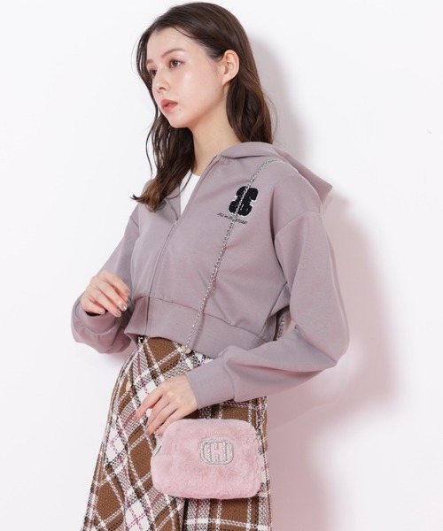 JILL by JILL STUART（ジルバイジルスチュアート）の「◇モコモコロゴパーカー（パーカー・レディース・ブラック/グレー/ホワイト・FREE）」の22枚目の写真