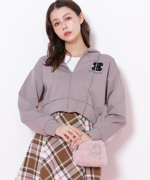 JILL by JILL STUART（ジルバイジルスチュアート）の「◇モコモコロゴパーカー（パーカー・レディース・ブラック/グレー/ホワイト・FREE）」の21枚目の写真