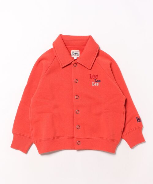 Lee（リー）の「Lee/リー【110-150cm】キッズ スウェットカーディガン スナップボタン/裏起毛/もこもこ/キッズ長袖（スウェット・キッズ・カーキ/ネイビー/レッド・130/140/150/110/120）」の6枚目の写真
