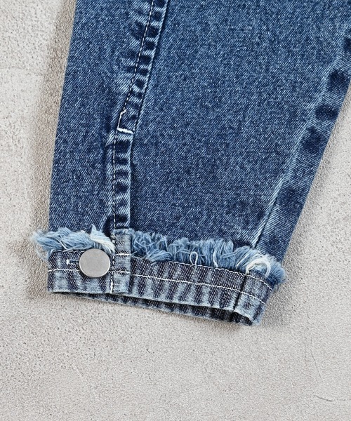 MARKEY'S（マーキーズ）の「ノーカラーデニムジャケット（デニムジャケット・キッズ・ブルー・90/100/110/120/140/130/150）」の10枚目の写真