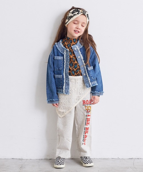 MARKEY'S（マーキーズ）の「ノーカラーデニムジャケット（デニムジャケット・キッズ・ブルー・90/100/110/120/140/130/150）」の3枚目の写真