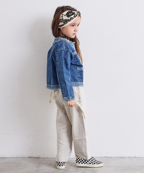 MARKEY'S（マーキーズ）の「ノーカラーデニムジャケット（デニムジャケット・キッズ・ブルー・90/100/110/120/140/130/150）」の4枚目の写真