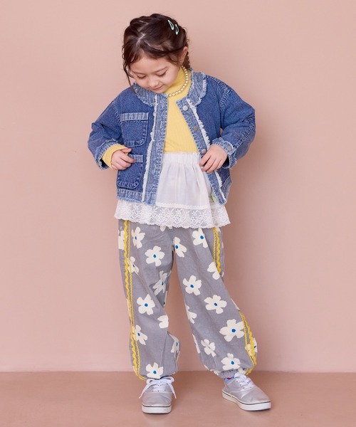 MARKEY'S（マーキーズ）の「ノーカラーデニムジャケット（デニムジャケット・キッズ・ブルー・90/100/110/120/140/130/150）」の18枚目の写真