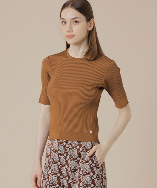 MACKINTOSH LONDON（マッキントッシュ ロンドン）の「ブライトレーヨンニットプルオーバー（ニット/セーター・レディース・ブラック/ライトブルー/ピンク系その他2/ブラウン・38/40）」の3枚目の写真