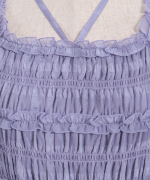 axes femme(アクシーズファム)の「シアチェックシャーリングワンピース(ワンピース・レディース・ブルーグリーン/ラベンダー/キナリ・FREE)」の21枚目の写真