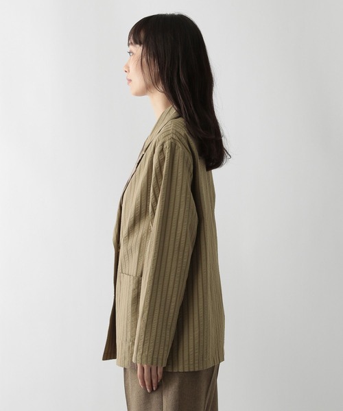 FOUND GOOD(ファウンドグッド)の「ストライプシャツジャケット(その他アウター・レディース・ブラック/ベージュ・L/M)」の19枚目の写真